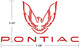 1985-1992 Pontiac Firebird Formula Rear Tail Light Lamp Filler Panel Decal Red or Silver