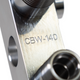 GM R4 A/C Compressor Adapter Fitting, 90 Degree, Billet Aluminum, Hawks Motorsports