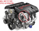 LS 2.25" Alternator Pulley 6-Rib, LS/V8, Billet Aluminum, Hawks Motorsports