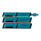 91-92 RS Camaro Teal Green  Emblem, Set, Aftermarket