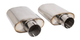1993-2002 Camaro Firebird GMMG Style 304 Stainless Steel Oval Exhaust Tips Pair, 2.5"