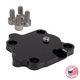 Gen V LT Vacuum Pump Delete Plate w/ 1/8 NPT Port, Billet Aluminum, Black, Hawks Motorsports