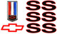 1996-2002 Camaro SS Emblems Set of 3 Chevy Bowtie & Front Emblem, The Parts Place