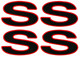 1996-2002 Camaro SS Emblems Set of 3 Chevy Bowtie & Front Emblem, The Parts Place