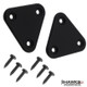 1970-2002 Camaro Firebird Trans Am Sun Visor Delete Plates, LH and RH Pair, 3D Printed or Matte Black Aluminum - sun-visor-delete