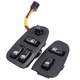 1998-2002 Camaro Ebony Black Power Window & Door Lock Switch Bezel Trim Package (HT10412603/10412604 KIT) Hawks Motorsports