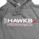 Hawks Motorsports Hooded Sweatshirt, Hoodie - GRAY W/ WHITE TEXT (HMHOODIE-G (WHITE)