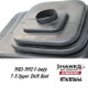 Molded flange and flexible center opening on the HT14105644 lower shifter boot