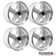 1991-1992 Z28 17x9 White  Wheel Set, Set of 4, Wheels Only, Will fit 1982-1992 Camaro / Firebird, Hawks Restoration Parts HT179Z28W 