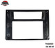 Rearview of the black injection-molded Camaro standard-mount Double-DIN radio bezel SID-005-KIT