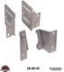 Adjustable aluminum radio brackets supplied with the Camaro Double-DIN installation kit