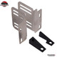 CNC-aluminum radio support brackets supplied with the Camaro Double-DIN installation kit