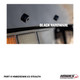 HM8292WB.V2-STEALTH Stealth V2 wickerbill for 1982-1992 Camaro: black mounting hardware finish close-up.