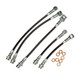 1993-1997 Camaro / Firebird F-Body Front & Rear Stainless Steel Brake Hose Kit Without Traction Control, J&M Products