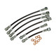 1993-1997 Camaro / Firebird F-Body Front & Rear Stainless Steel Brake Hose Kit With Traction Control, J&M Products
