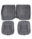 **IN STOCK** 88-92 Camaro Seat Upholstery New Replacement-LT. CHARCOAL ENCORE AND SILVER MADRID U301C-3X72