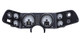 The HDX system is designed to use a stock or reproduction Camaro instrument bezel, which is not included. Buyers can choose black or silver alloy gauge-face styling depending on the selected option, along with user-settable illumination for the gauge readings, needles, and message centers.