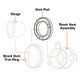 GlowShift Gauges 2010-2015 Chevrolet Camaro Air Vent Single Gauge Pod
