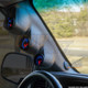 GlowShift Gauges 2000-2006 GMC Sierra Duramax Graphite Triple Pillar Gauge Pod with Speaker Cutout