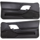2000-2002 Chevrolet Camaro Z28 Ebony Black Leather & Cloth Door Panels Pair NEW OEM GM NOS- 3