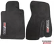 Hawks Graphite Gray front carpet floor mats with embroidered Z28 logos for 1993-2002 Chevrolet Camaro models