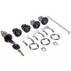 86-92 Camaro Door Hatch T-Top Lock Cylinder Set w/ GM Keys For Power Rear Latch