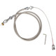 Lokar LS Swap Throttle Cable Hi-Tech Stainless Steel Braided 36" Kit