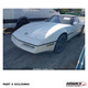 Front left three-quarter view of 1989 Chevrolet Corvette donor parts car, stock K5125993