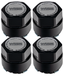 87-92 WS6 NEW Black with Silver Medallion Wheel Center Caps, Set of 4, Reproduction