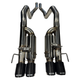 Four 3-inch carbon fiber exhaust tips included with Kooks 21606750 axle-back exhaust