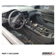 Partly stripped front interior of 2014 Cadillac CTS-V coupe donor parts car, stock E0110499