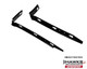 Left- and right-side Camaro front bumper brackets from Hawks Restoration Parts