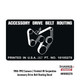 Factory-style serpentine accessory-drive routing diagram on reproduction decal HM10105278