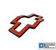 1993-1997 Camaro Front Grille Red Bowtie Emblem, Reproduction | HT10166783