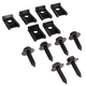 1982-1992 Camaro/Firebird Fan Shroud Hardware, Bolts and U-Nut Clips, Upper and Lower, Set of 6, New Reproduction, Hawks Restoration Parts