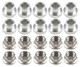 Lightweight Titanium Shank Style Wheel Lug Nut Kit, Set of 10 M14 x1.5, Hawks Motorsports