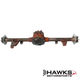 Hawks Motorsports 8.8 rear end for 1993-2002 Camaro and Firebird F-Body models featuring 35 spline axles, spool, 4.10 gears, welded brackets, and factory brake provisions.