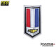 1978 - 1979 Camaro Fuel Door Emblem, Base models and Berlinetta models Z28 and RS models use the triple stripe instad.