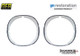 1970-1973 Camaro Headlight Bezel Pair Polished Anodized Aluminum OER 3962943 3962944