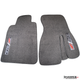 1993-2002 Camaro Front Carpet Floor Mats, New Reproduction, Hawks Restoration Parts, Front Only, Medium Gray/ Z28 Logos 