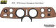 1976-1978 Camaro Woodgrain Dash Instrument Carrier Bezel OER - 365645