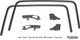  1978-1981 Camaro Firebird Trans Am Fisher T-Top Interior Trim Molding Kit 6 Piece F12317