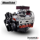 GM Small Block Compatible 400 c.i. Engine - 500 Horsepower - Deluxe Dressed - Black Pulley Kit - Fuel Injected, BluePrint Engines (BP4002CTFDK) Hawks Motorsports