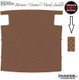1974-1981 Camaro Firebird Trans Am ABS Hardtop Headliner Board with Seat Belt Retractor Cut-Outs, Dark Saddle Perforated Vinyl, PUI - HLB18