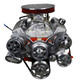 GM Small Block Compatible 383 C.I. Deluxe Dressed - Low Profile - Polished Pulley Kit - Carbureted, BluePrint Engines (BP38318CTCKV) Hawks Motorsports