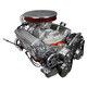 GM Small Block Compatible 383 C.I. Deluxe Dressed - Low Profile - Polished Pulley Kit - Carbureted, BluePrint Engines (BP38318CTCKV) Hawks Motorsports