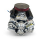 GM Small Block Compatible 383 c.i. Engine and 700R4 Automatic Transmission 4WD Ready - 405 Horsepower - Truck Edition Builder Series - Polished Pulley Kit - Carbureted, BluePrint Engines (B383K4WD) Hawks Motorsports