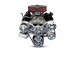 GM Small Block Compatible 400 c.i. Engine and TKX Manual Transmission - 500 Horsepower - Standard Edition Builder Series - Polished Pulley Kit - Carbureted, BluePrint Engines (B400KTKX) Hawks Motorsports
