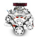 GM Small Block Compatible 454 c.i. Engine and TKX Manual Transmission - 563 Horsepower - Standard Edition Builder Series - Polished Pulley Kit - Carbureted, BluePrint Engines (B454KTKX) Hawks Motorsports