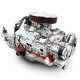GM Small Block Compatible 454 c.i. Engine and TKX Manual Transmission - 563 Horsepower - Standard Edition Builder Series - Polished Pulley Kit - Carbureted, BluePrint Engines (B454KTKX) Hawks Motorsports